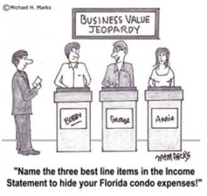 Tip #25: Burying excessive personal expenses in the business financials can lower business value!