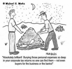 burying business expenses