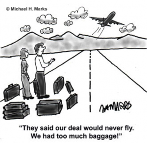 Tip #39: Too much baggage can hurt the sale of a business!
