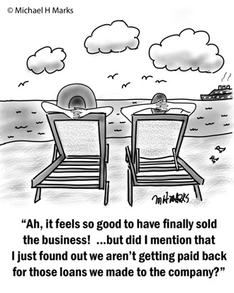 selling a business cartoon
