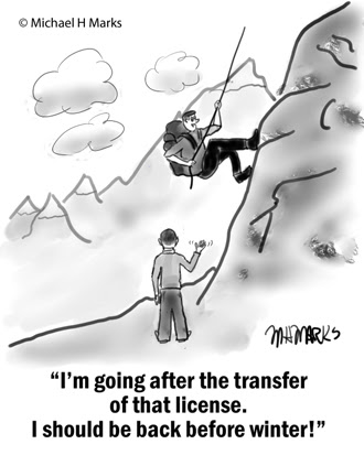 cartoon about transferring contracts when selling business